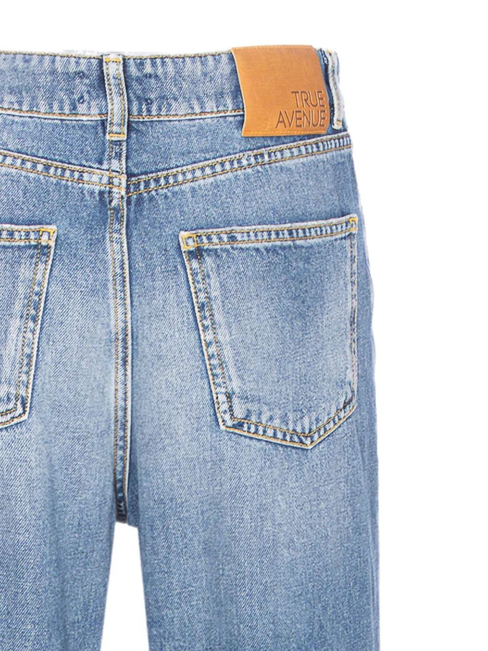 TRUE AVENUE Jeans met opgestikte zak Blauw