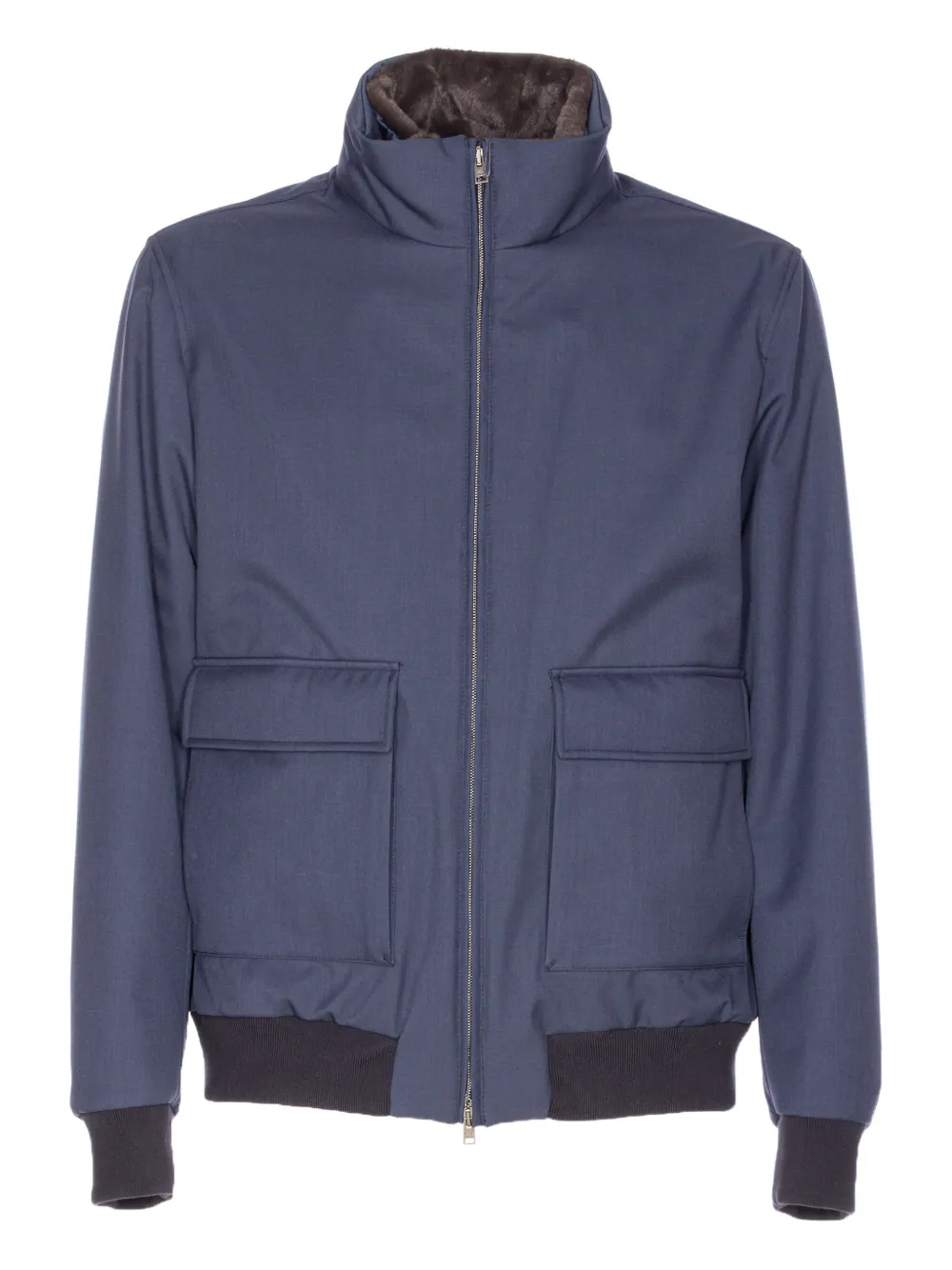 Herno Bomberjack met rits Blauw