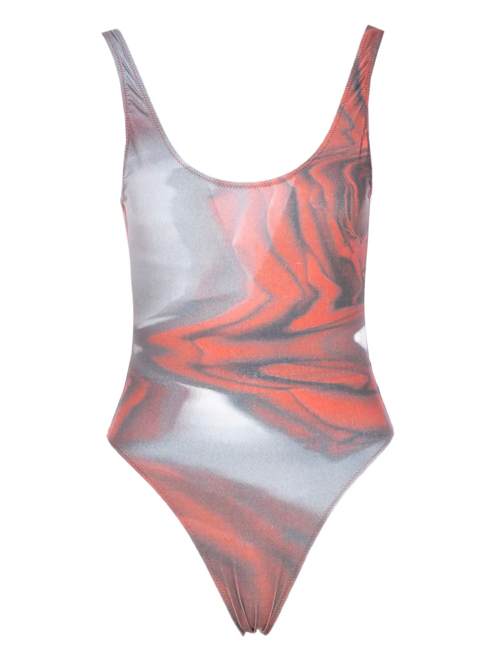 Jean Paul Gaultier printed swimsuit - レッド Jean Paul Gaultier printed swimsuit - レッド