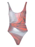 Jean Paul Gaultier printed swimsuit - Red