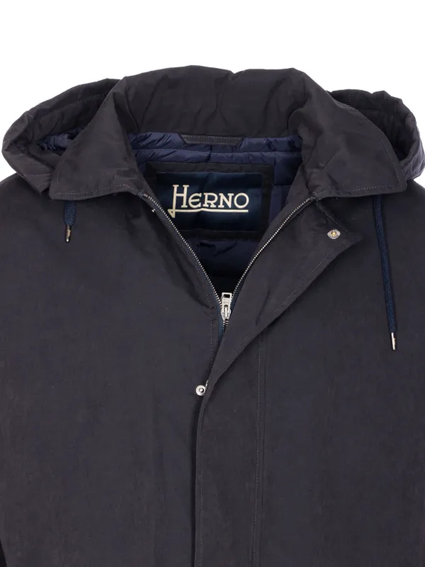 Herno フーデッド パデッドジャケット | ブラック | FARFETCH JP