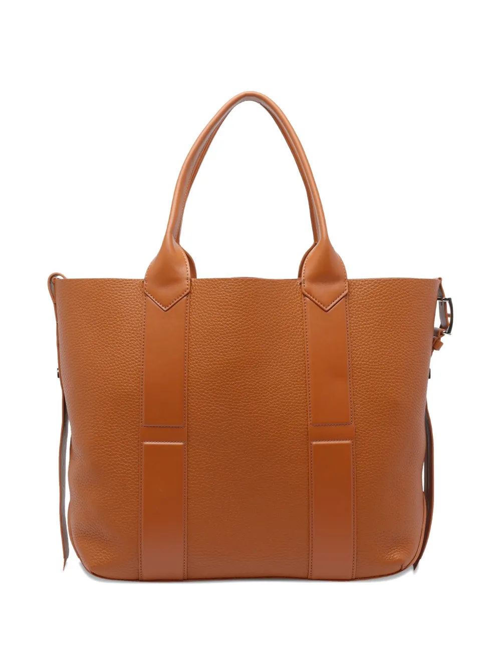 Hogan Medium leren shopper met scriptdetail Bruin