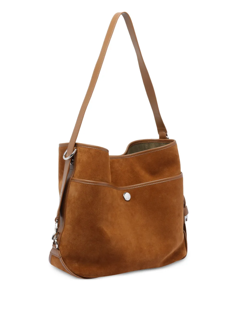 Hogan Medium suède leren schoudertas Bruin