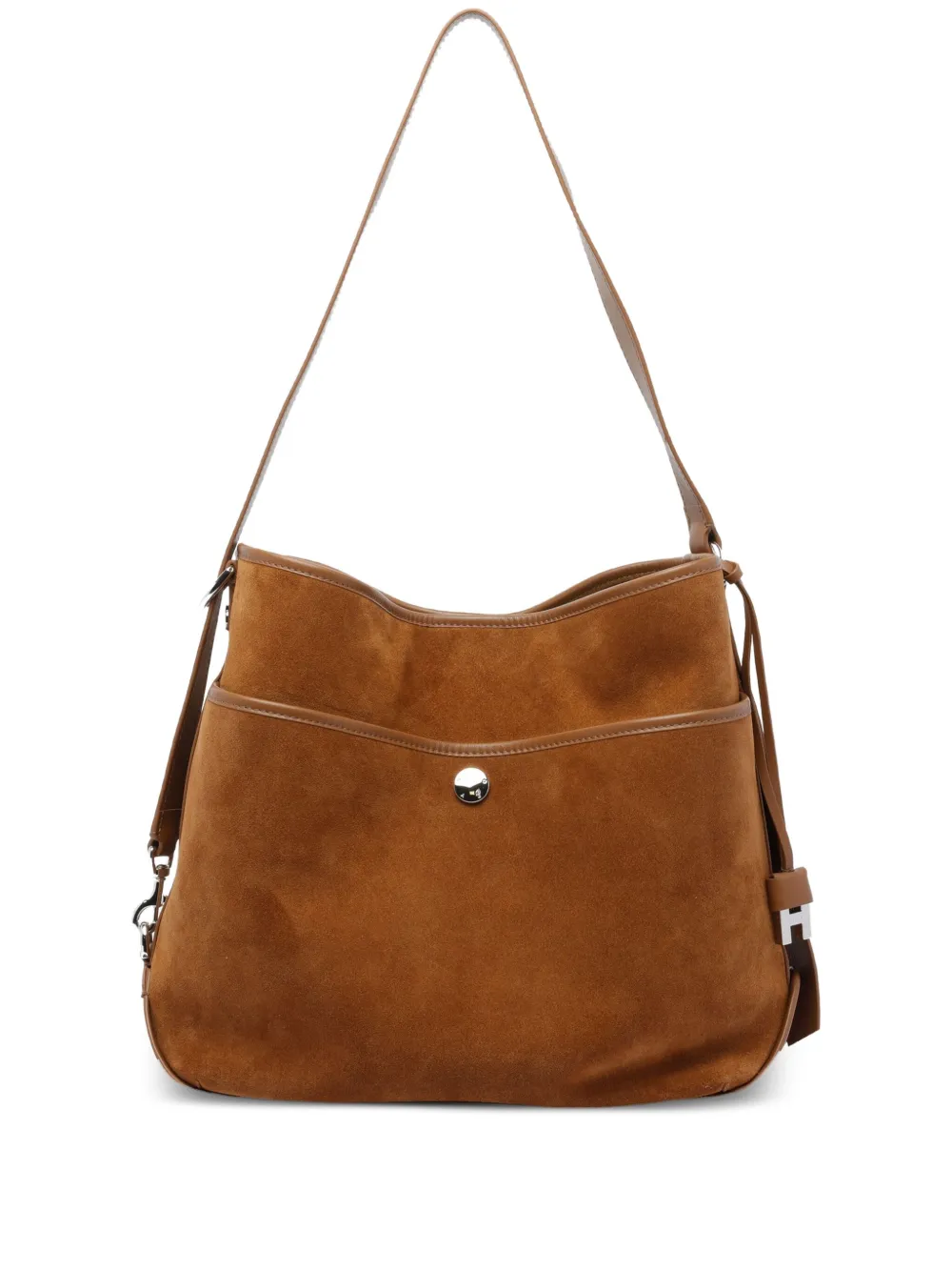 Hogan Medium suède leren schoudertas Bruin