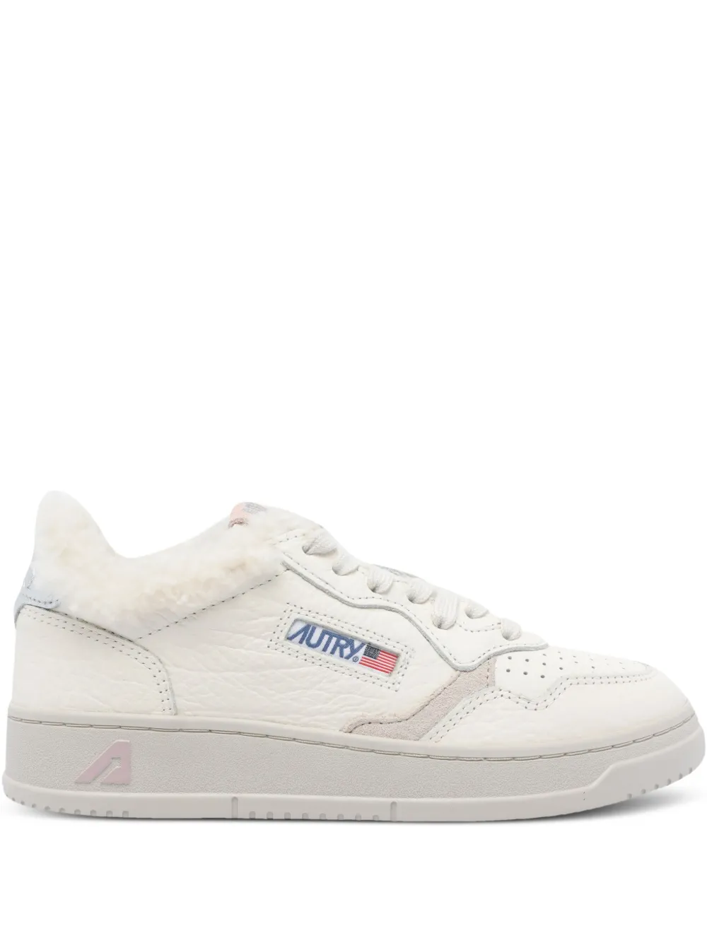Autry faux-fur Medalist sneakers White