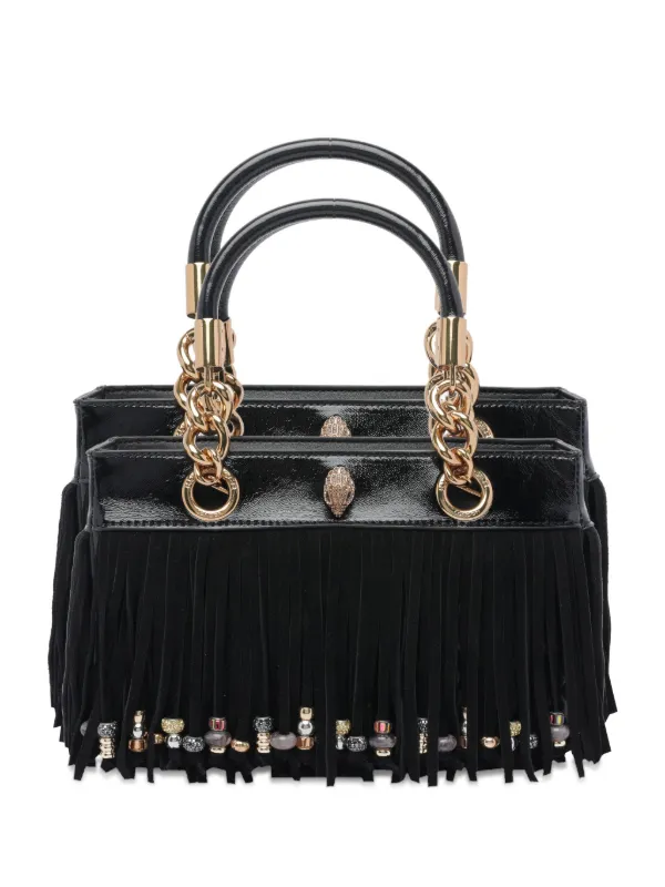 Kurt Geiger London fringe-embellished chain-handle Tote Bag Black  FARFETCH IN