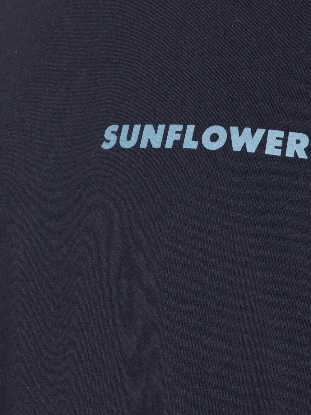 Sunflower T-shirt met logoprint met ronde hals Blauw