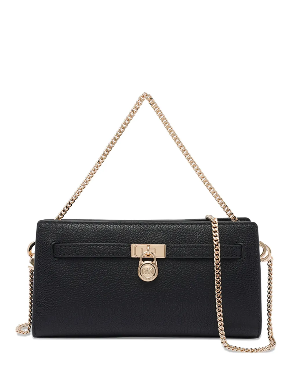 Michael Michael Kors Leather Shoulder Bag In Black