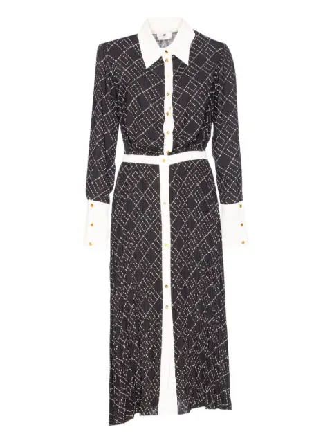 Elisabetta Franchi printed midi shirt dress