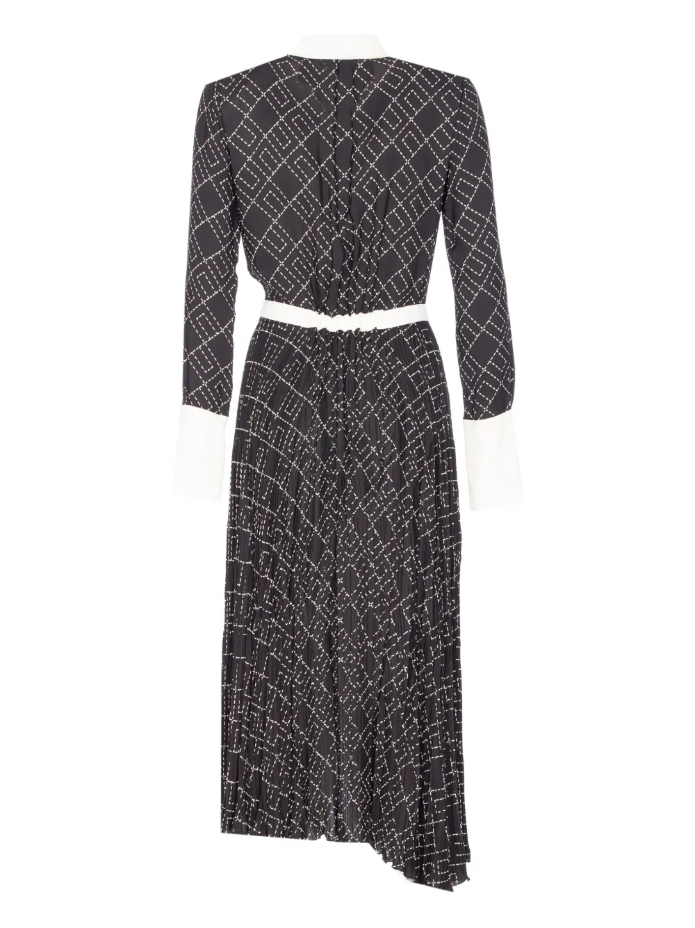 Elisabetta Franchi printed midi shirt dress Zwart