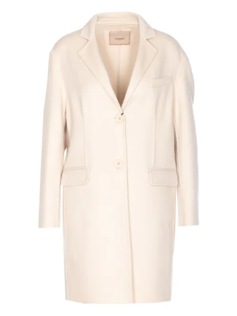 TWINSET button-fastening single-breasted coat