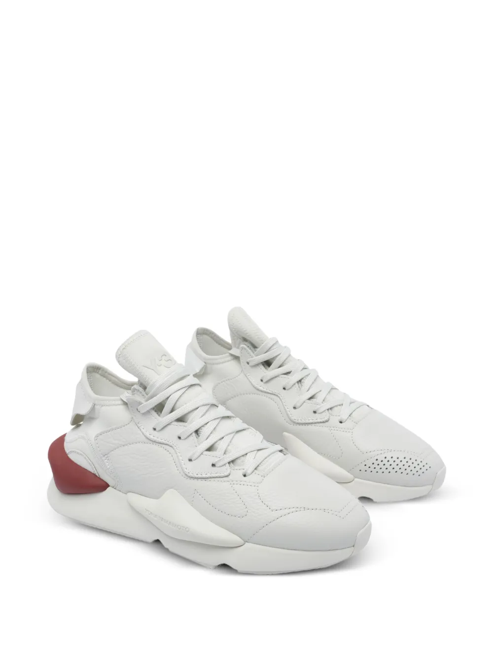 Y-3 Kaiwa leather sneakers White