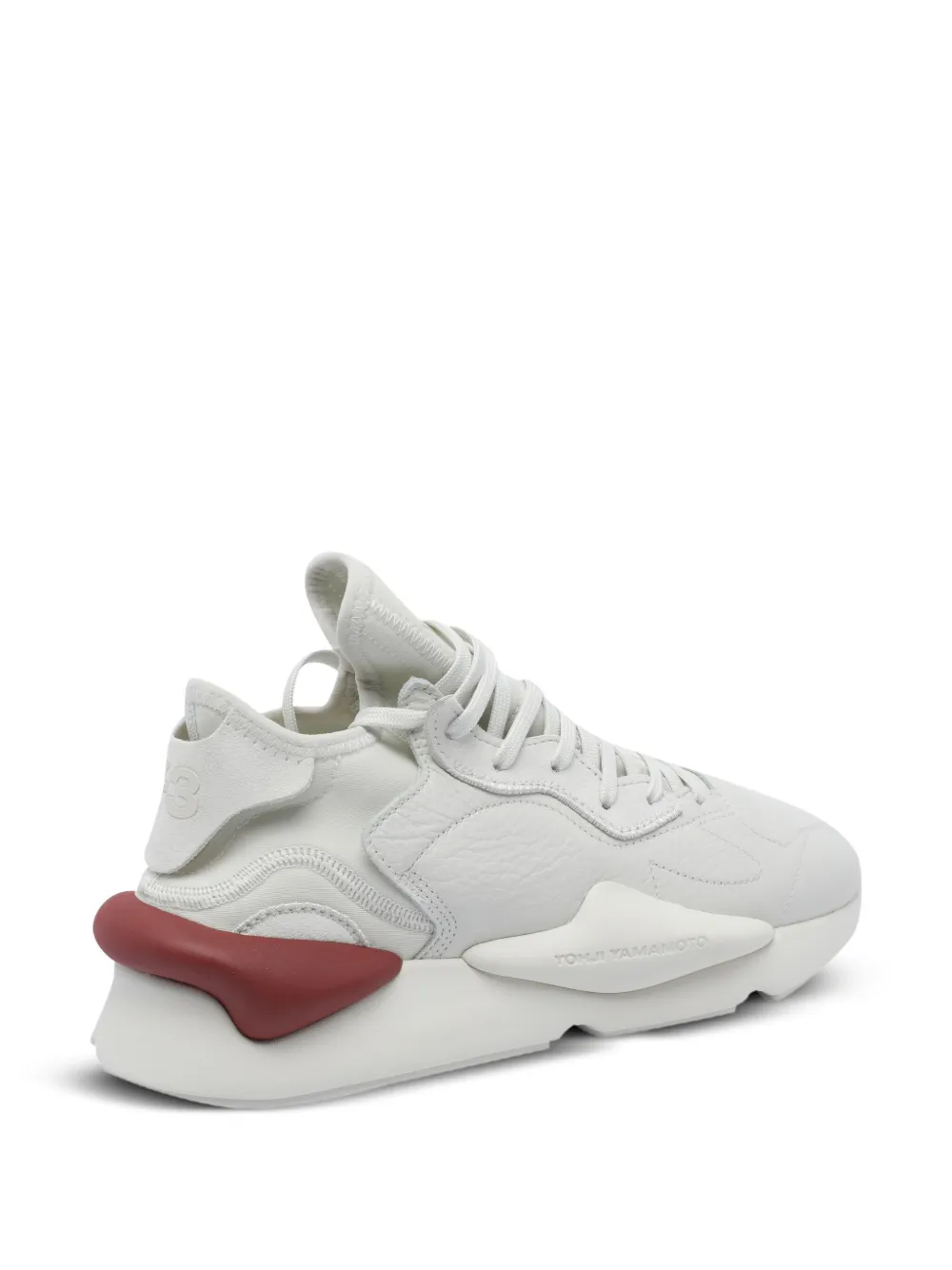 Y-3 Kaiwa leather sneakers White