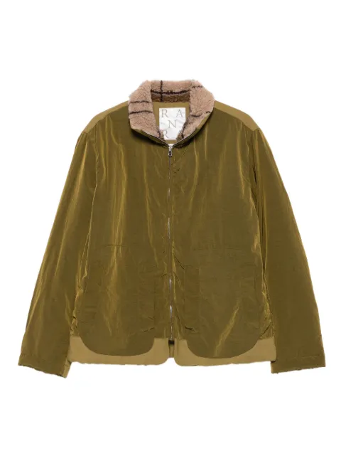RANRA sherpa-collar zip-front jacket