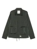 RANRA button-fastening patch-pocket shirt jacket - Green