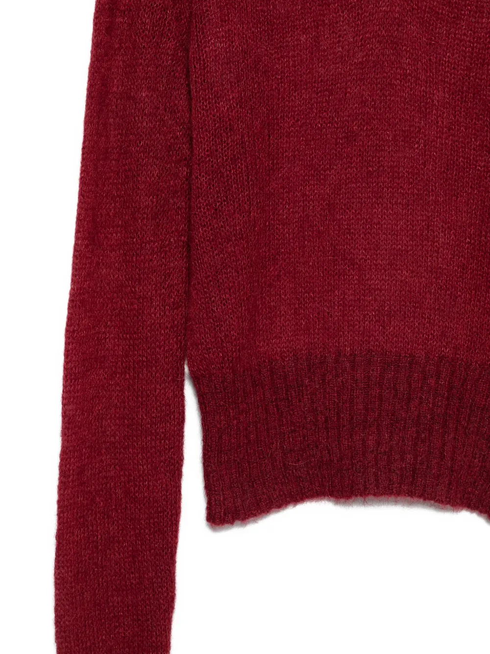 Gimaguas V-neck Mohair Sweater In Red