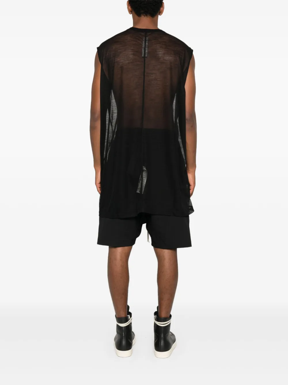 Rick Owens Tanktop met logo Zwart
