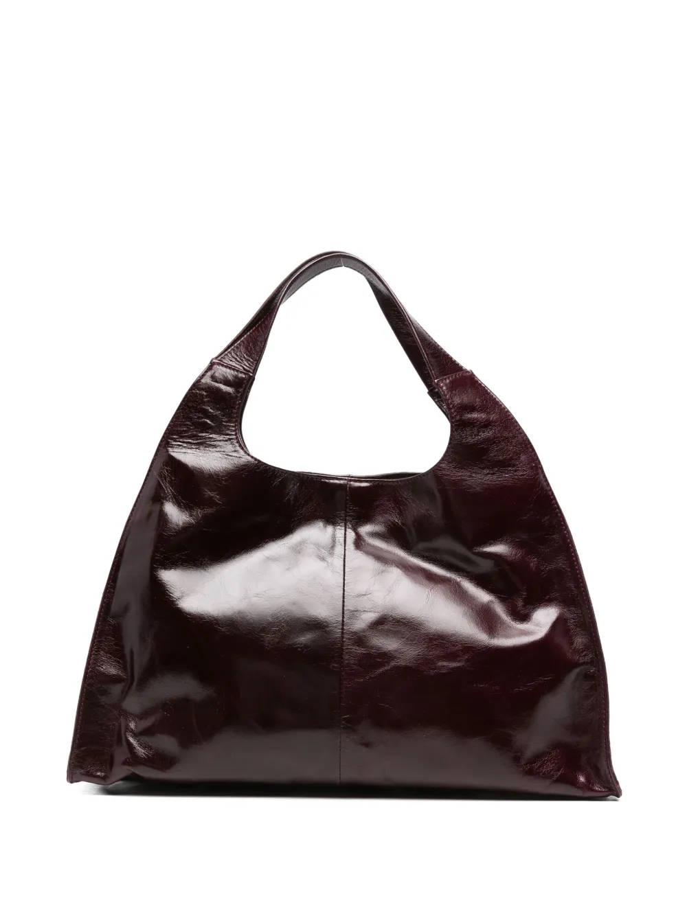 Gimaguas Leather Tote Bag In Red
