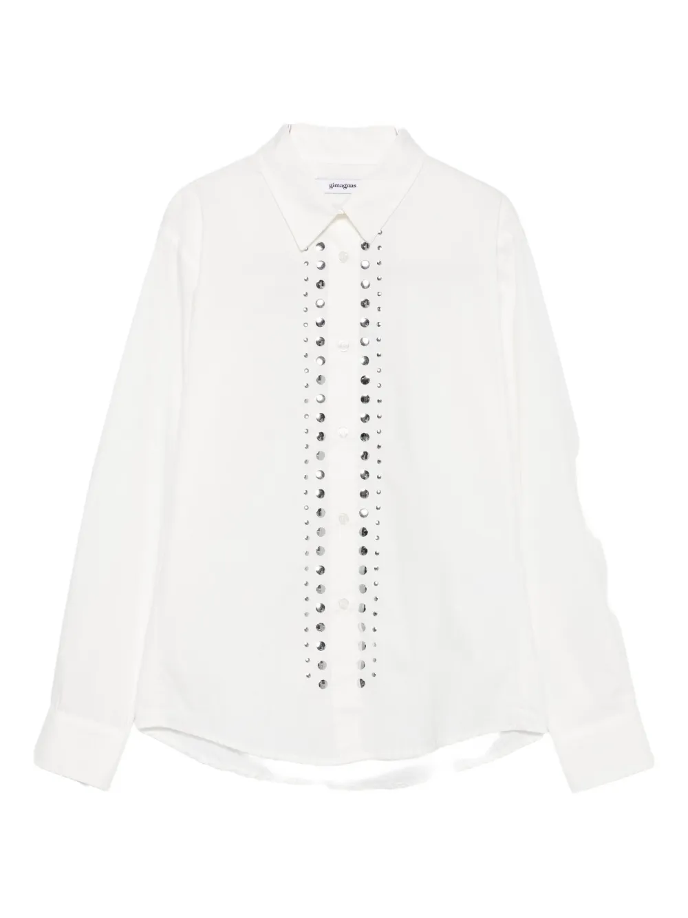 Gimaguas Sky Studded Button-front Shirt In Neutral