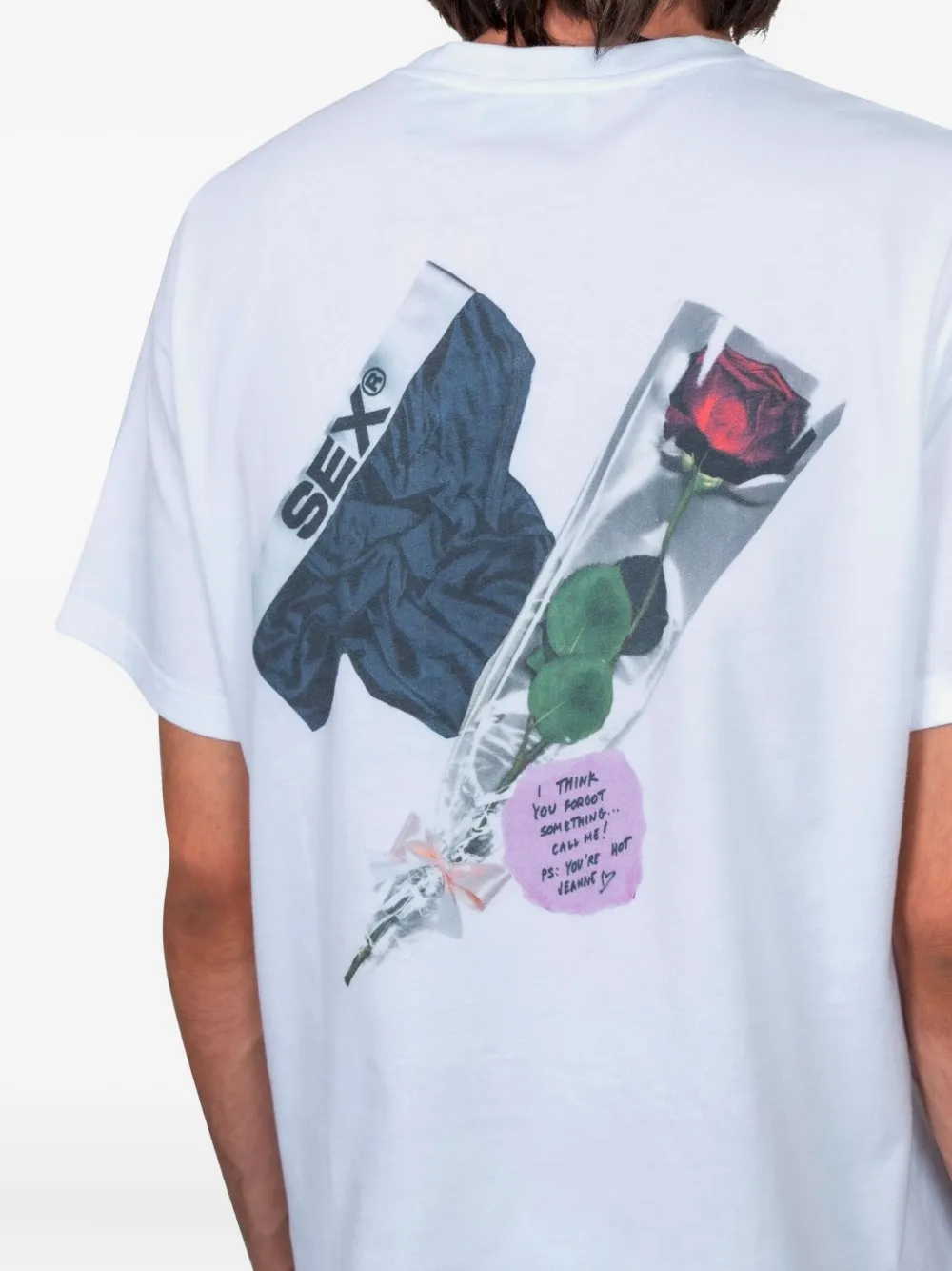 CARNE BOLLENTE T-shirt met grafische print Wit