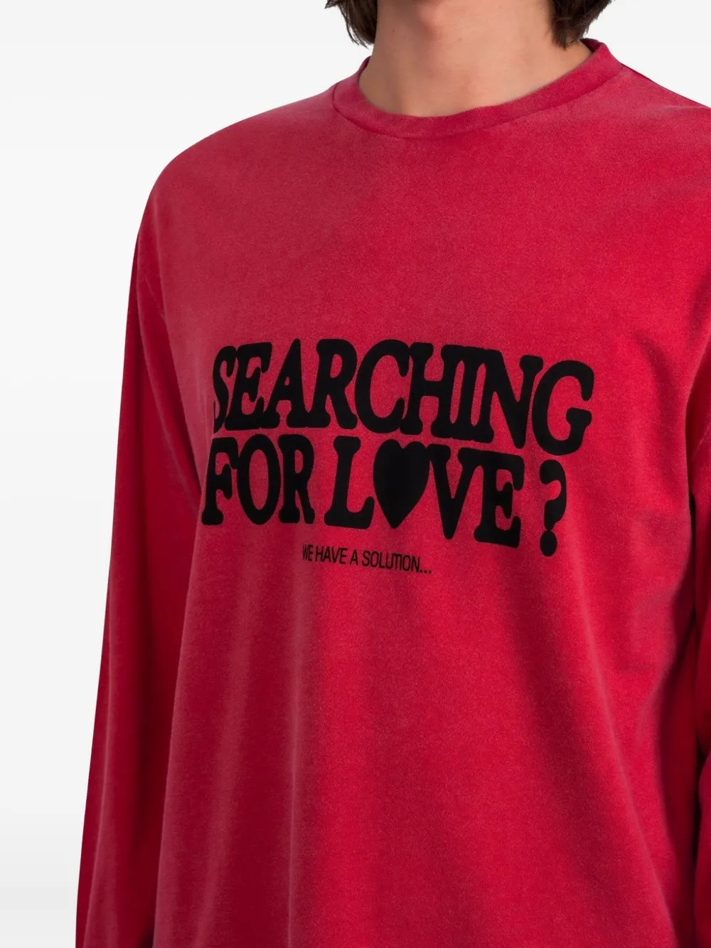 Carne Bollente Graphic-print Long-sleeve T-shirt In Red