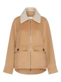 Marella patch-pocket zip-front jacket - Brown