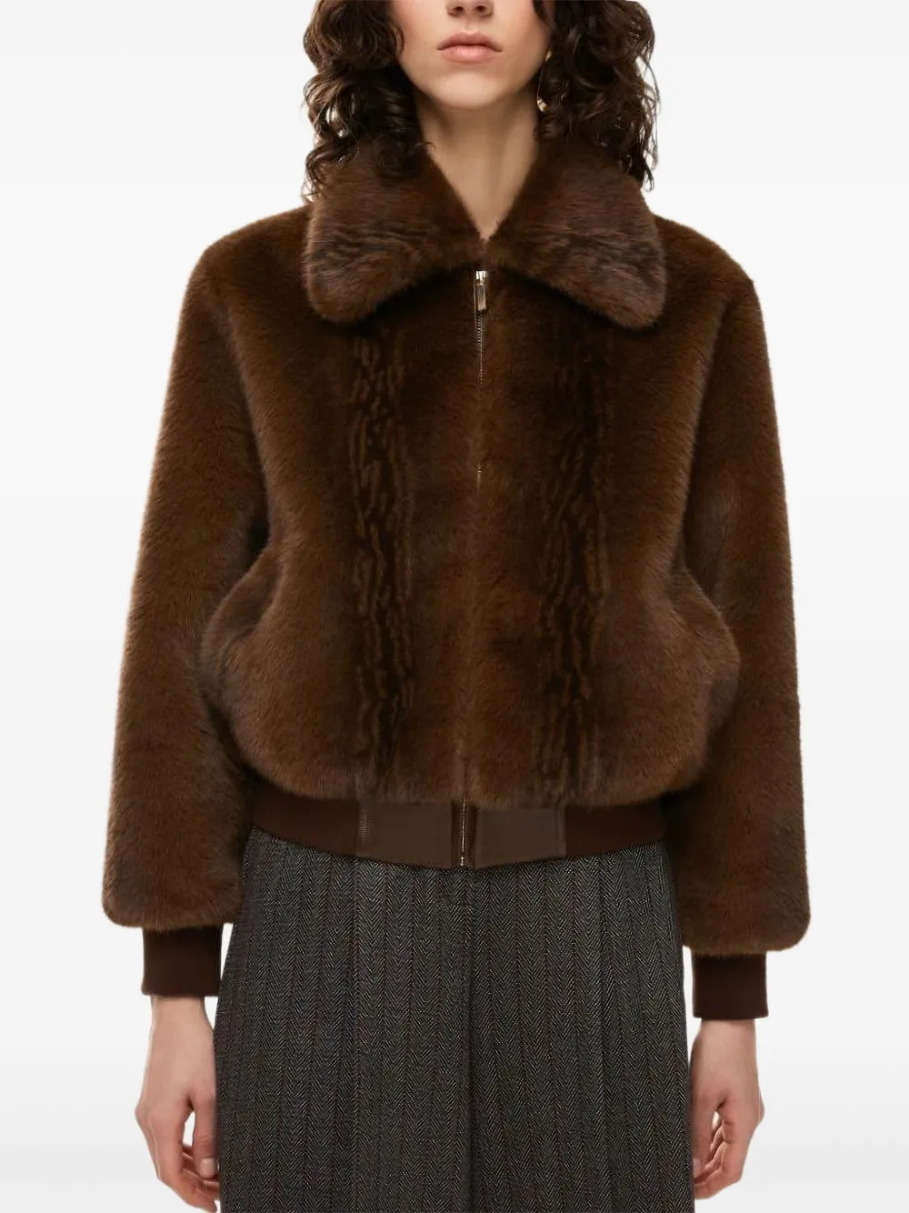 I BLUES faux-fur zip-front jacket | Faux Fur & Shearling Jackets | Image 2
