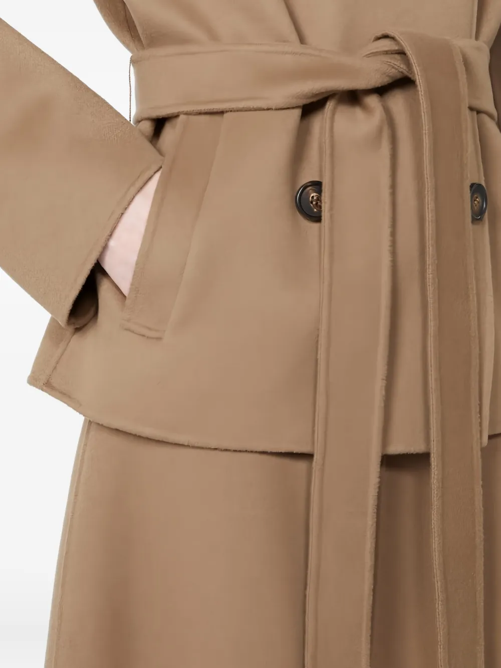 'S Max Mara Jas met ceintuur Bruin