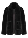 Marella reversible faux-fur coat - Black