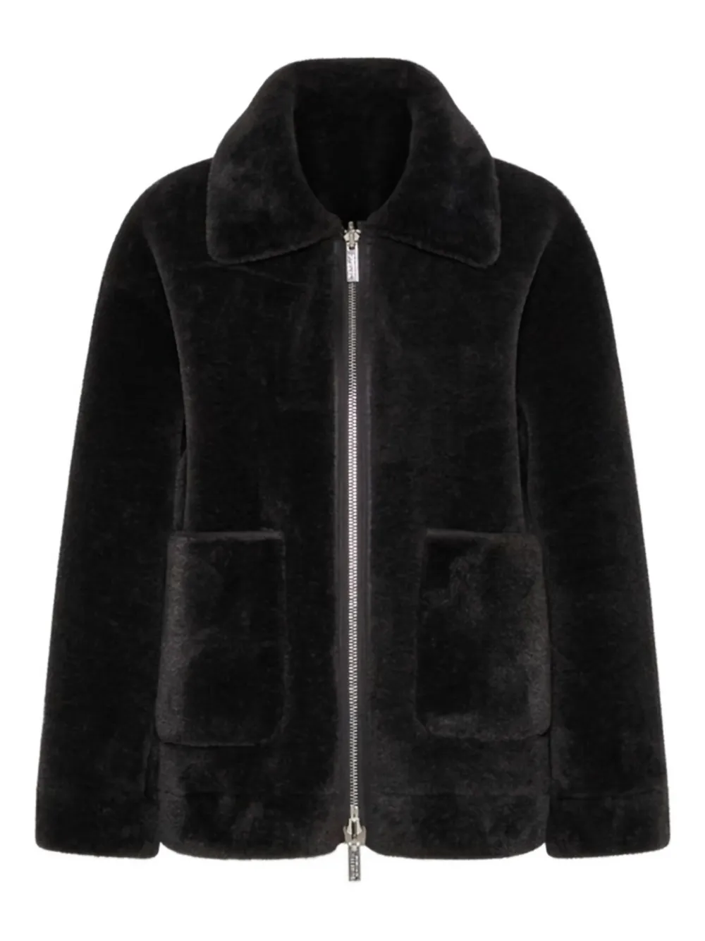 Marella reversible faux-fur coat | Black | Image 1