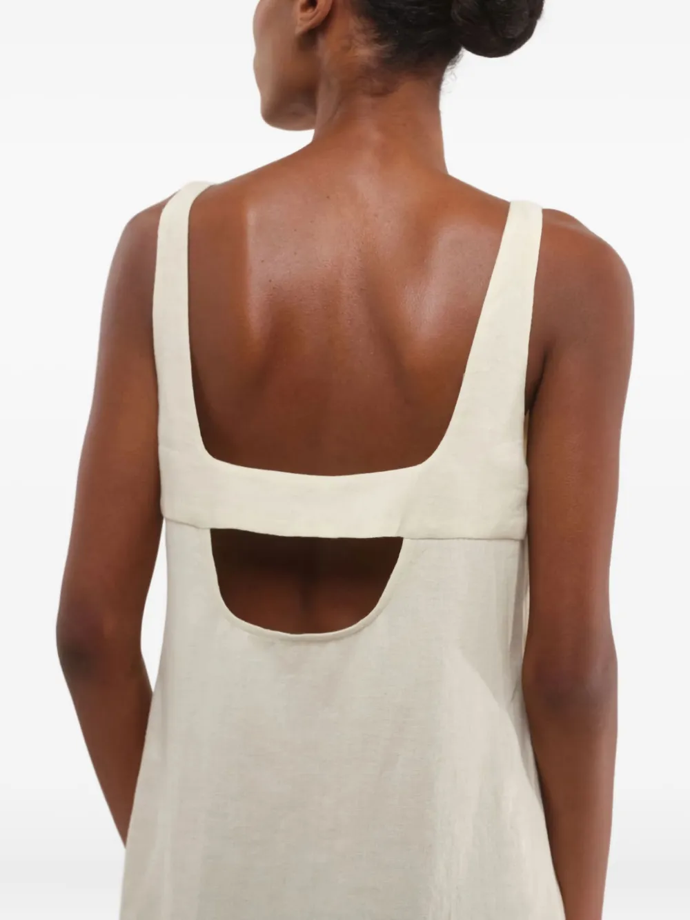 Marella Uvetta mini-jurk met vierkante hals Wit
