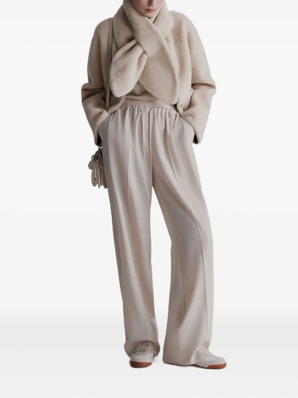 Marella Cecil faux-fur coat Beige
