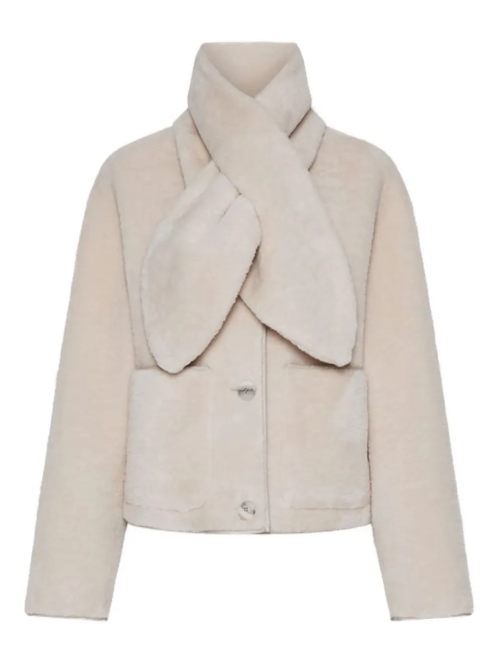 Marella Cecil faux-fur coat Beige