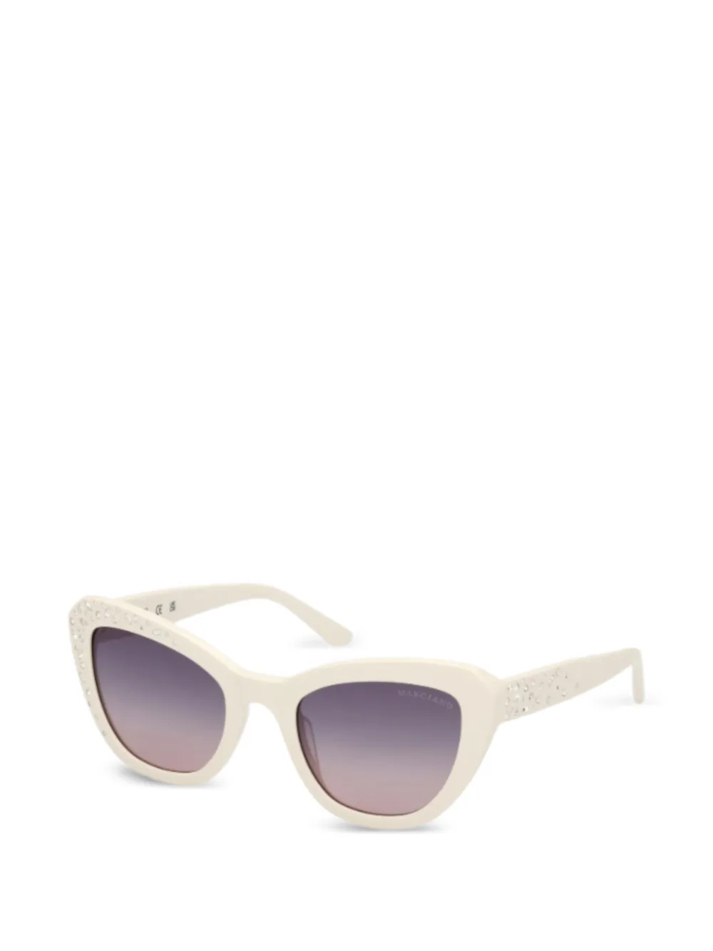 GUESS EYEWEAR Occhiali da sole cat-eye - Bianco