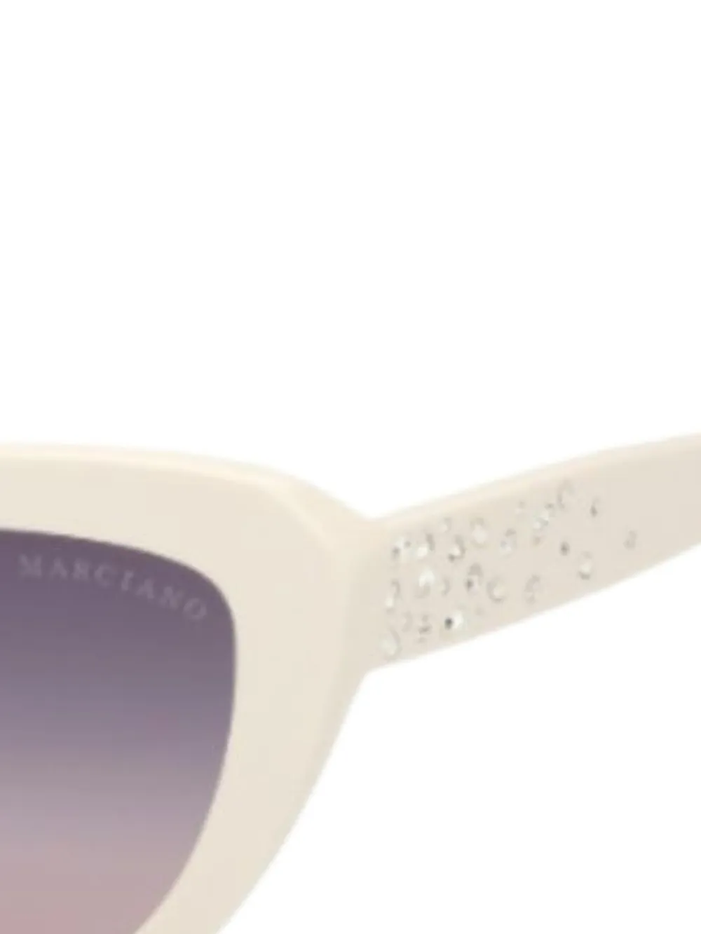  Guess Eyewear Cat-eye Frame Sunglasses - White 