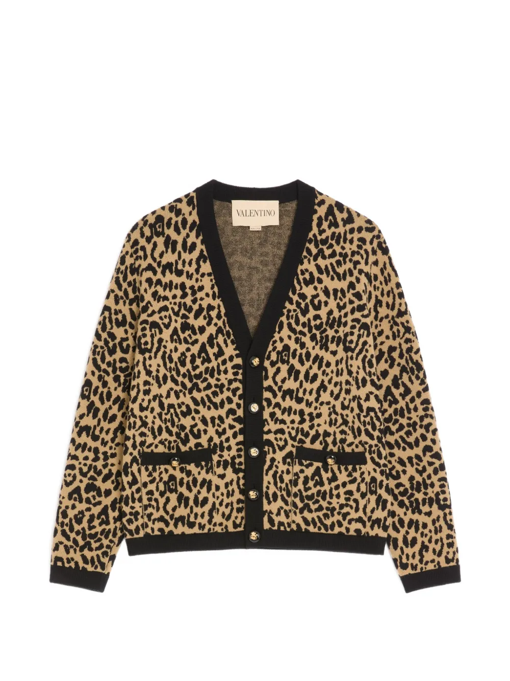 Valentino Garavani Vest met dierenprint Beige