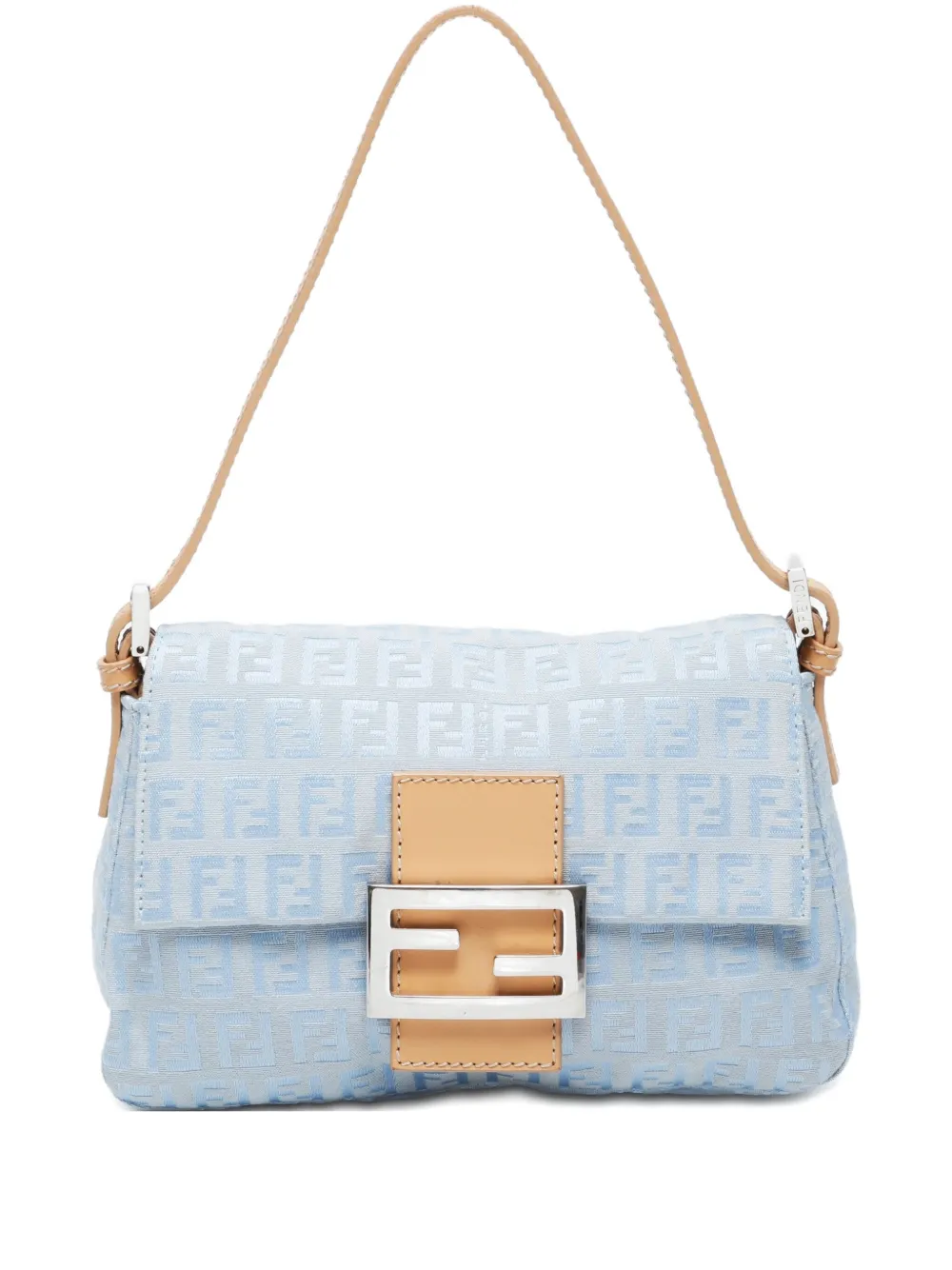 Fendi Pre-Owned 2000-2015 mini Zucchino Baguette bag | Blue | Image 1