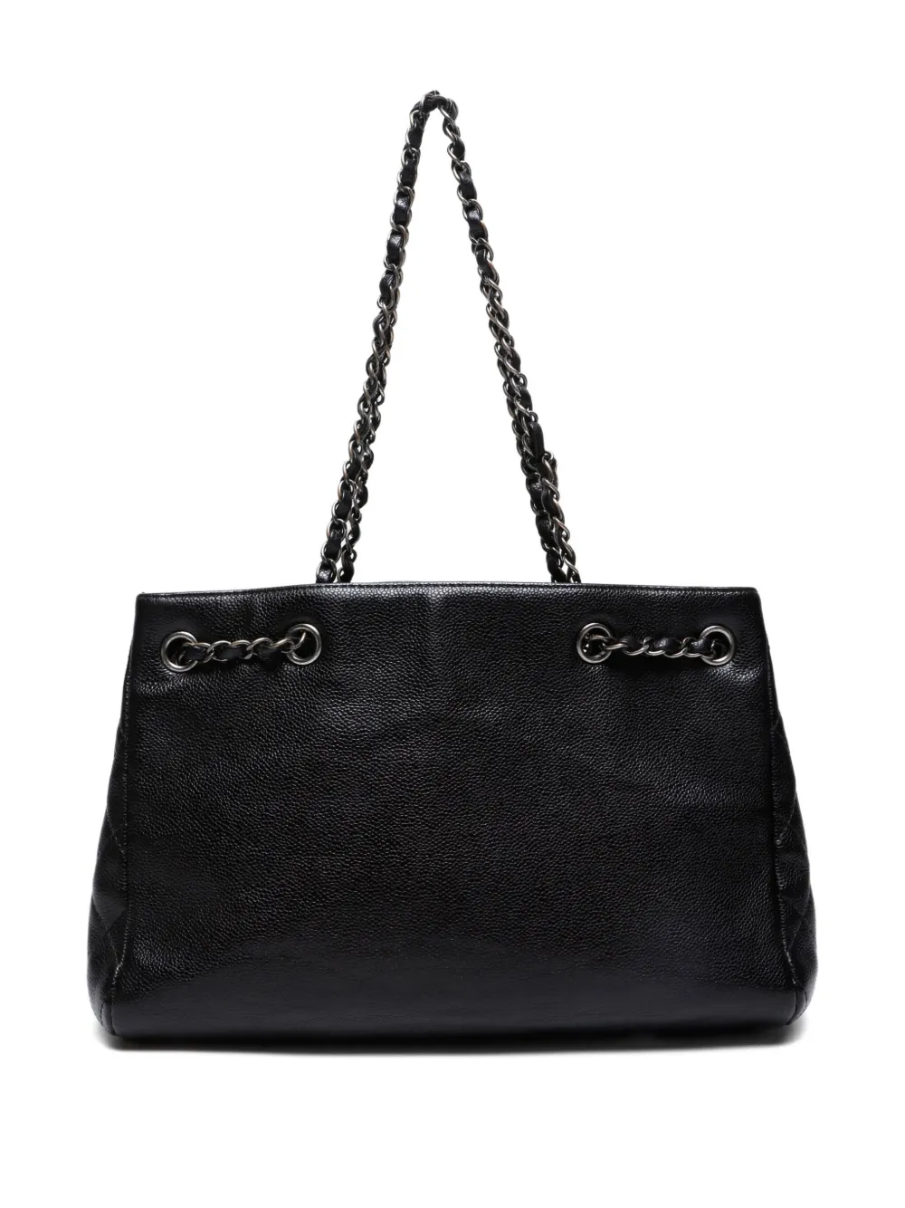 Pre-owned Chanel 2016-2017 Cc Mark Tote Bag In Black