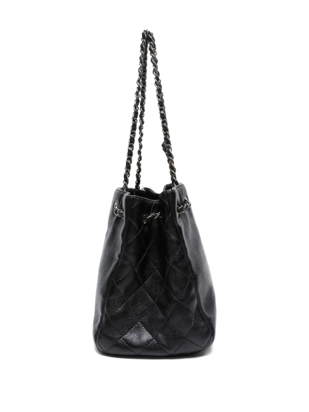 Pre-owned Chanel 2016-2017 Cc Mark Tote Bag In Black