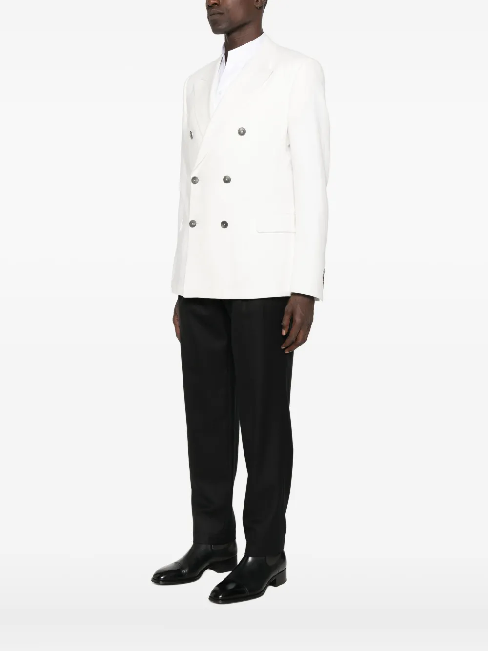 Emporio Armani double-breasted blazer Wit