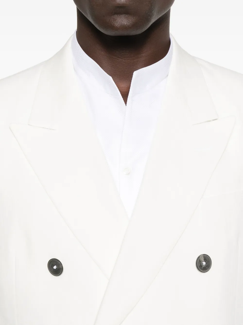 Emporio Armani double-breasted blazer Wit