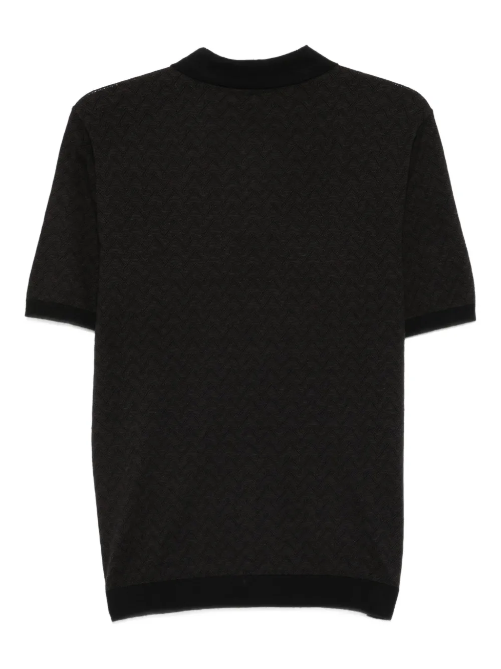 Emporio Armani geometric-pattern polo shirt | Image 2