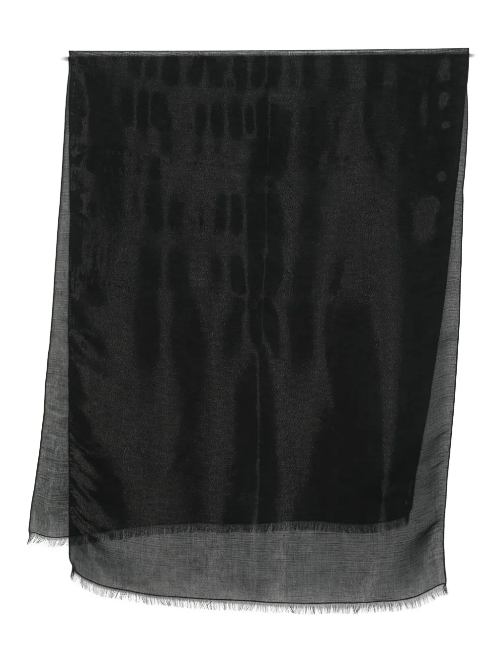 Emporio Armani modal-wool blend scarf Zwart