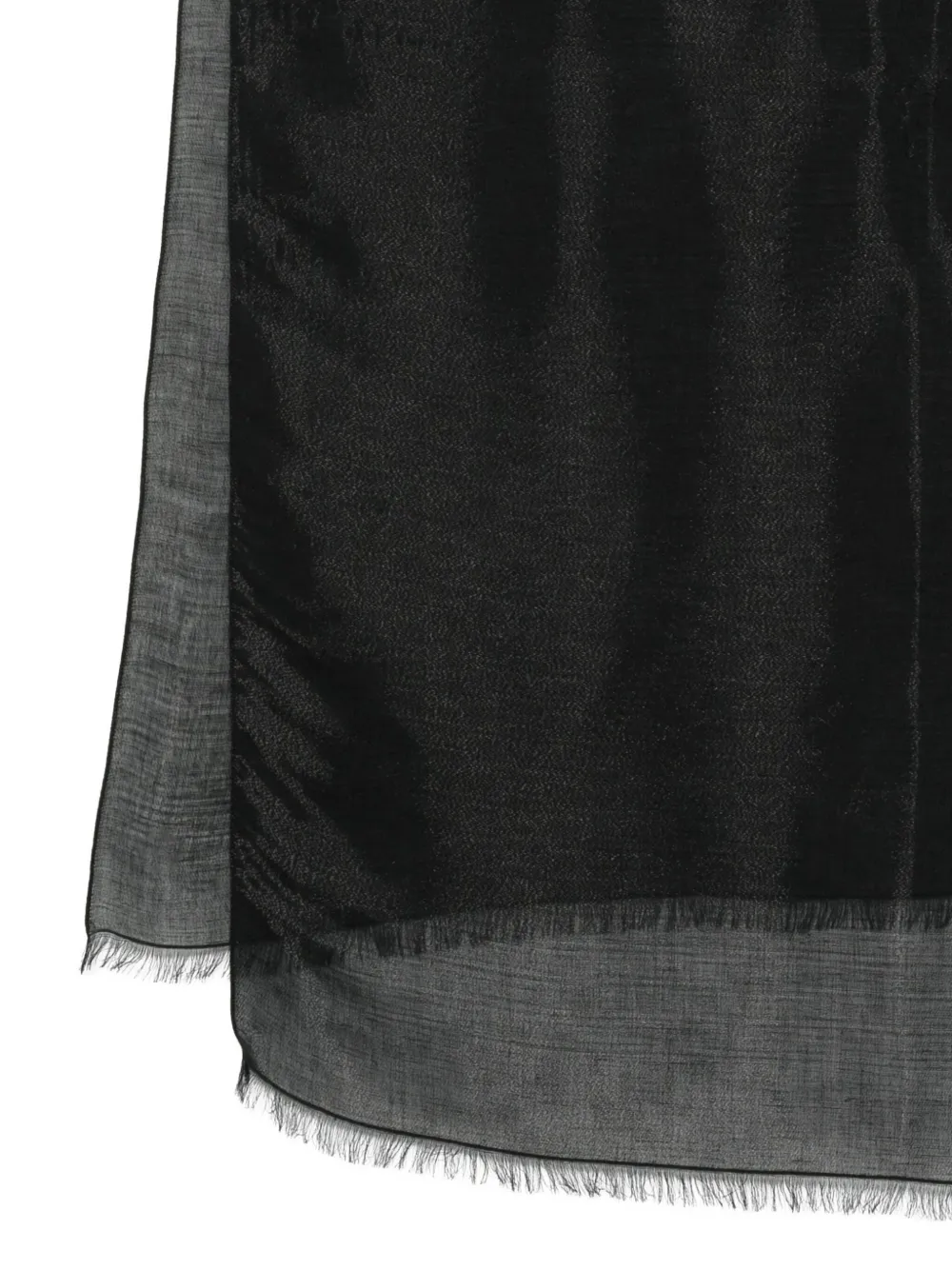 Emporio Armani modal-wool blend scarf Zwart