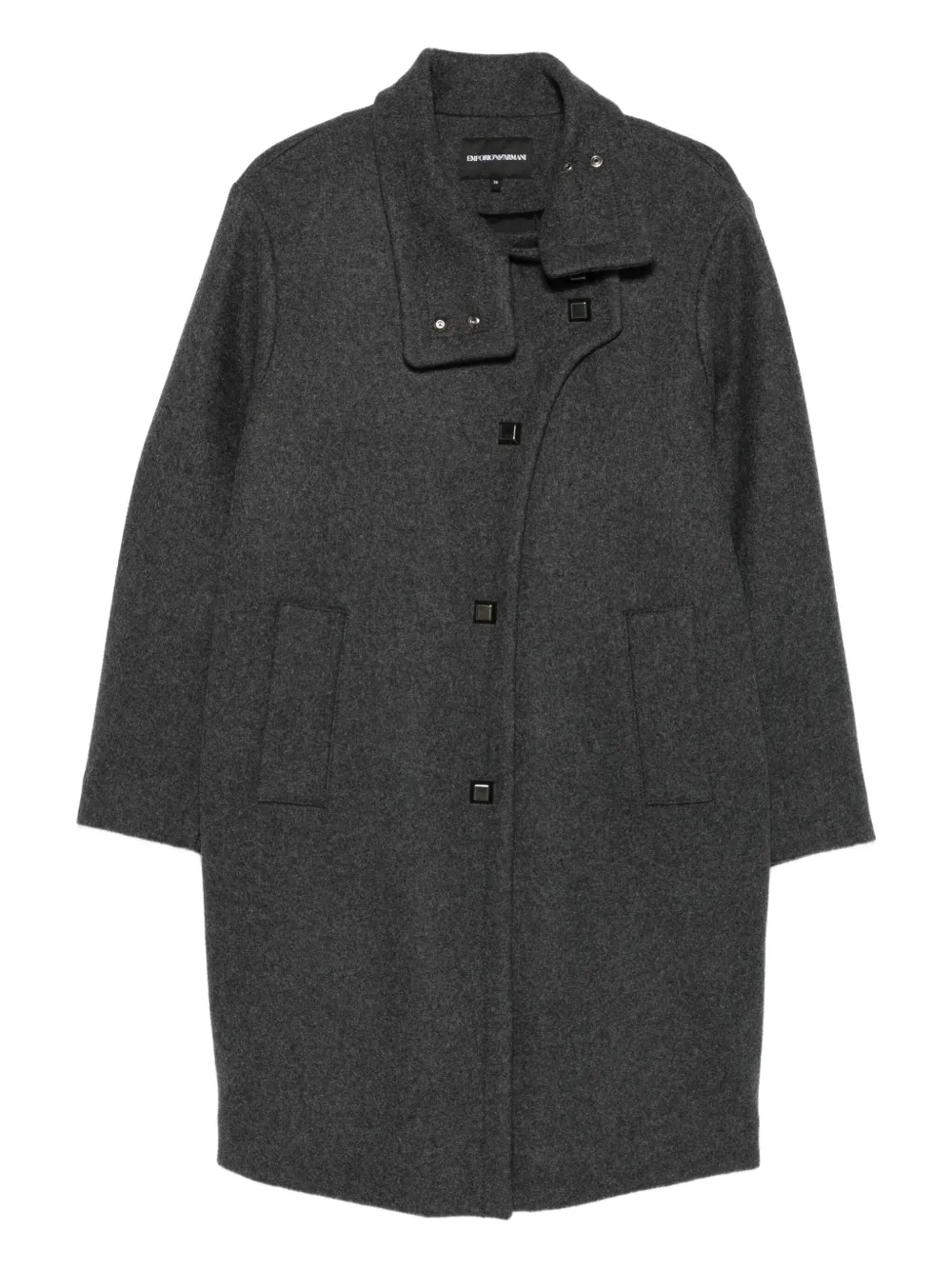 Emporio Armani Mantel mit Knopfverschluss | Grau | Image 1