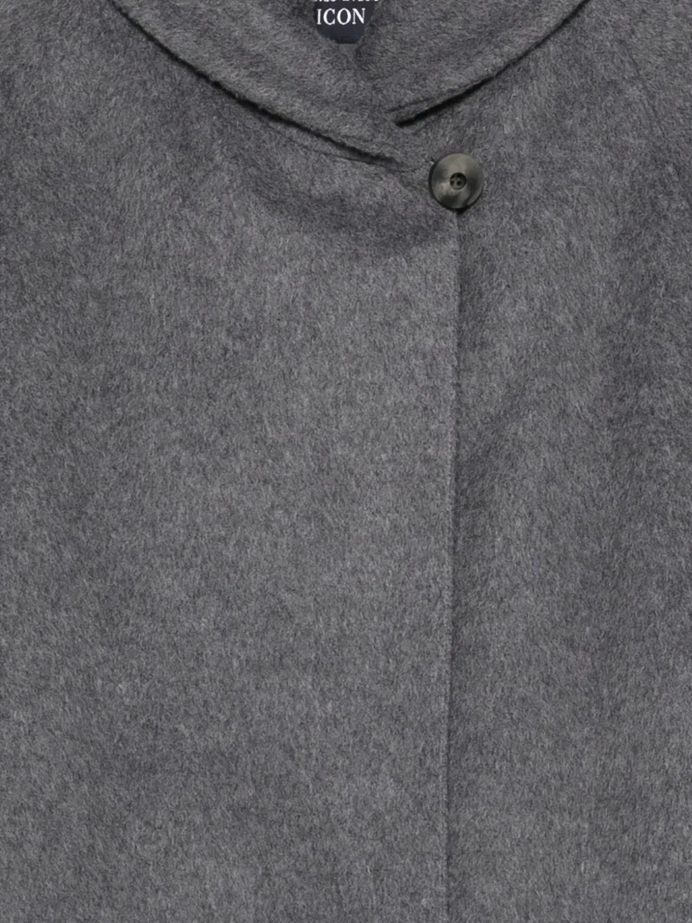 Emporio Armani Mid-length Coat With Collar And Back Vent In Gray