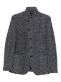 Emporio Armani zigzag-pattern jacket - Black