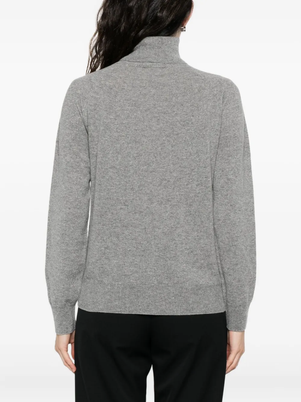 Emporio Armani turtleneck cashmere sweater Grijs