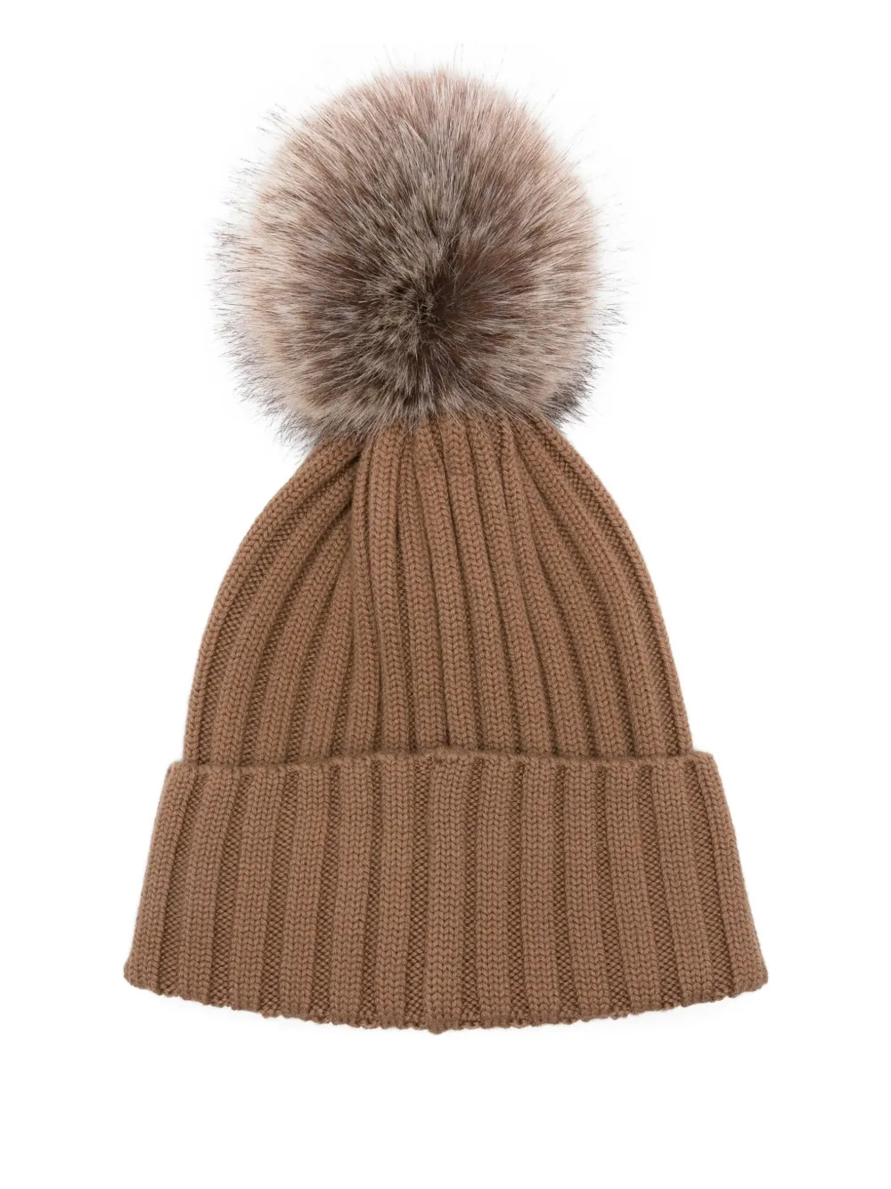 Moncler wool beanie hat - Bruin
