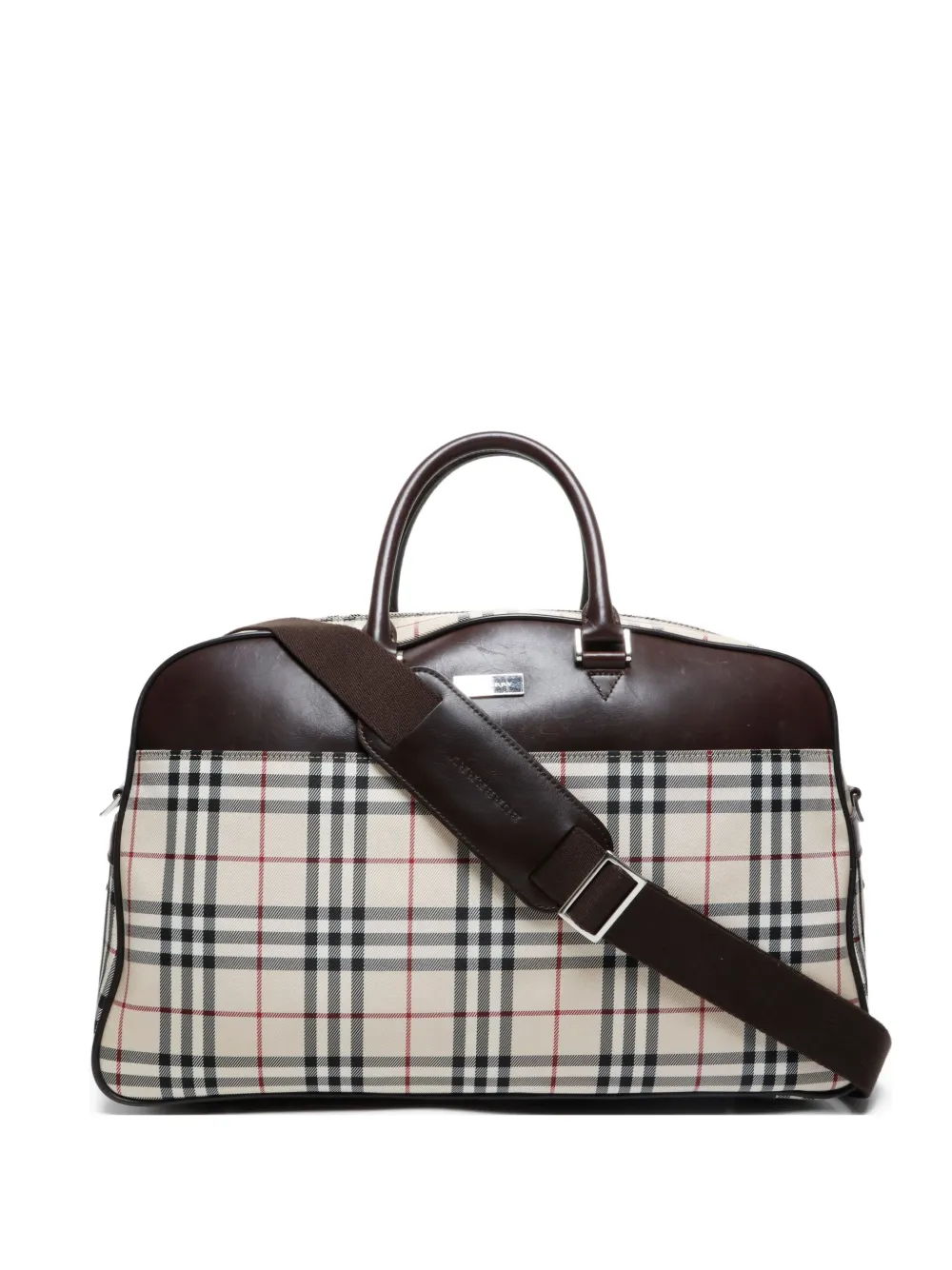 1990s check-pattern tote bag